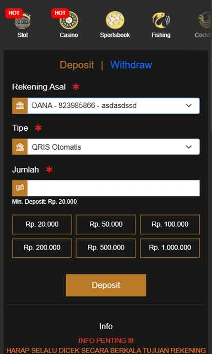 cara deposit Spingila Slot Tech New